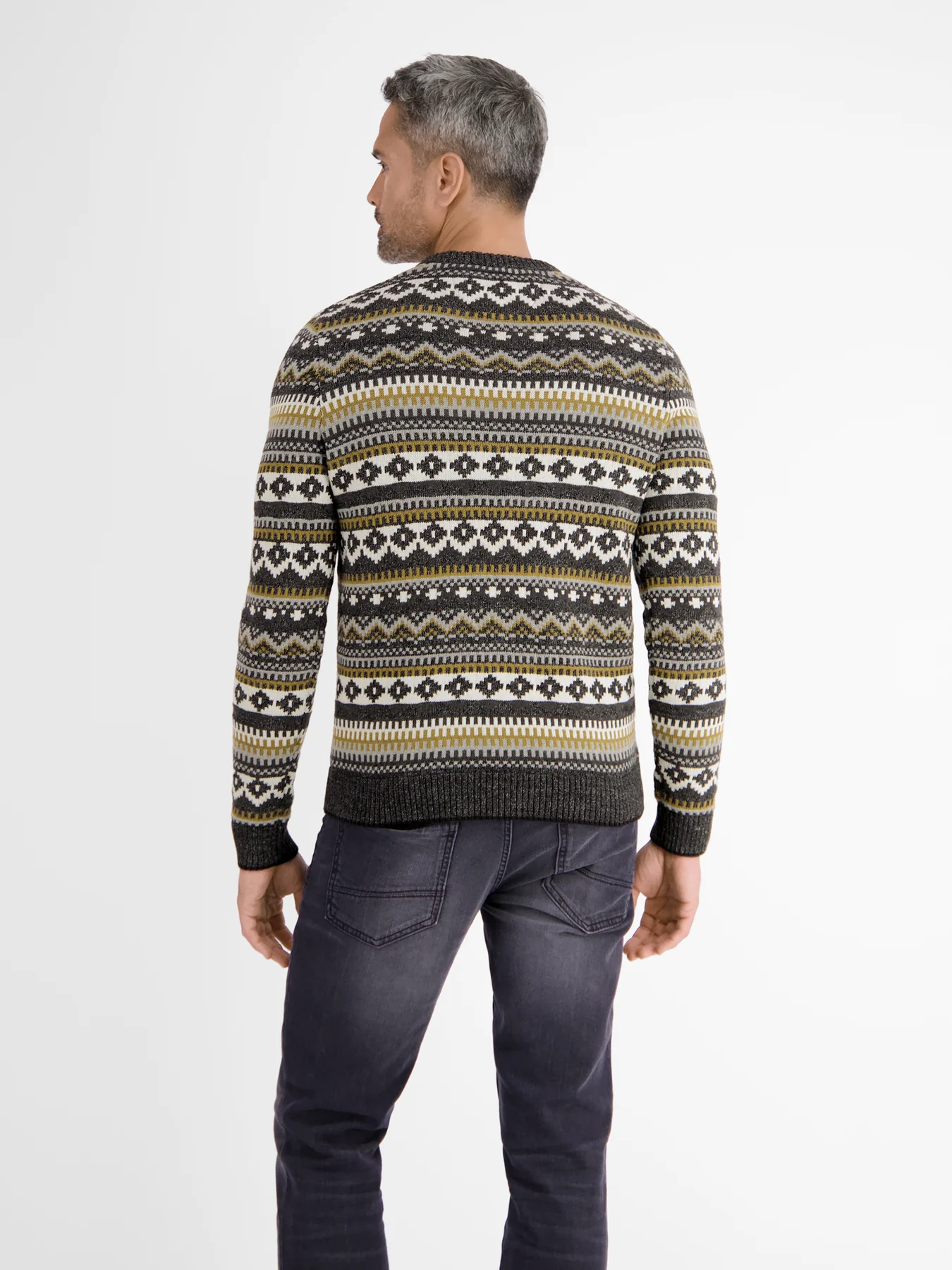 Lerros Jacquard Strickpullover - Black