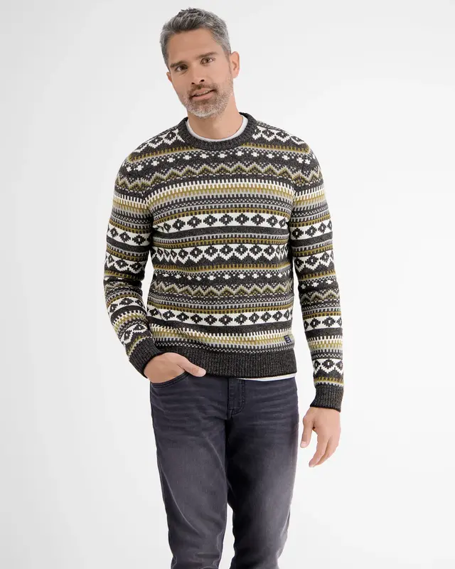 Lerros Jacquard Sweater - Black