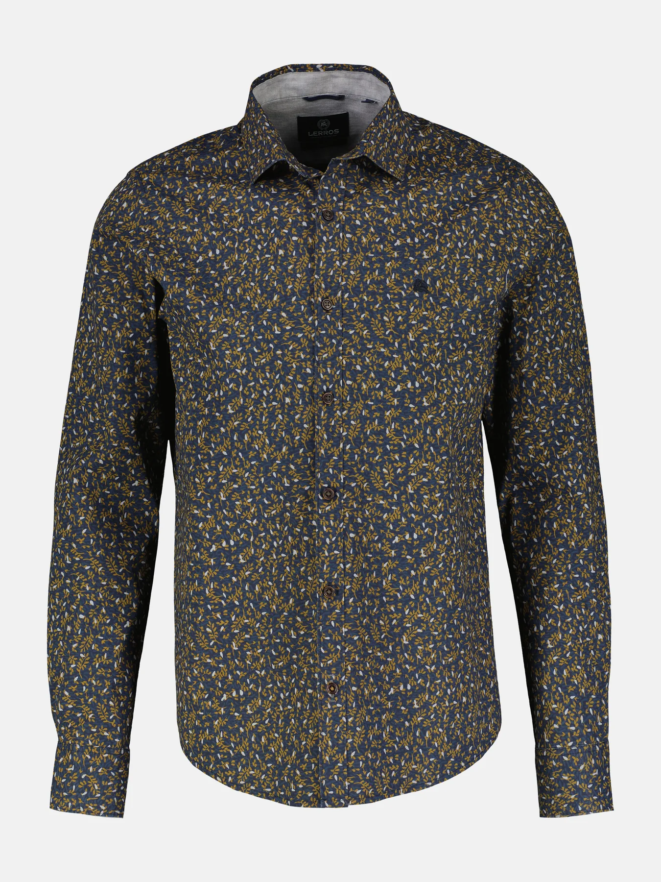 Lerros Popeline Hemd mit Stretchanteil - Classic Navy