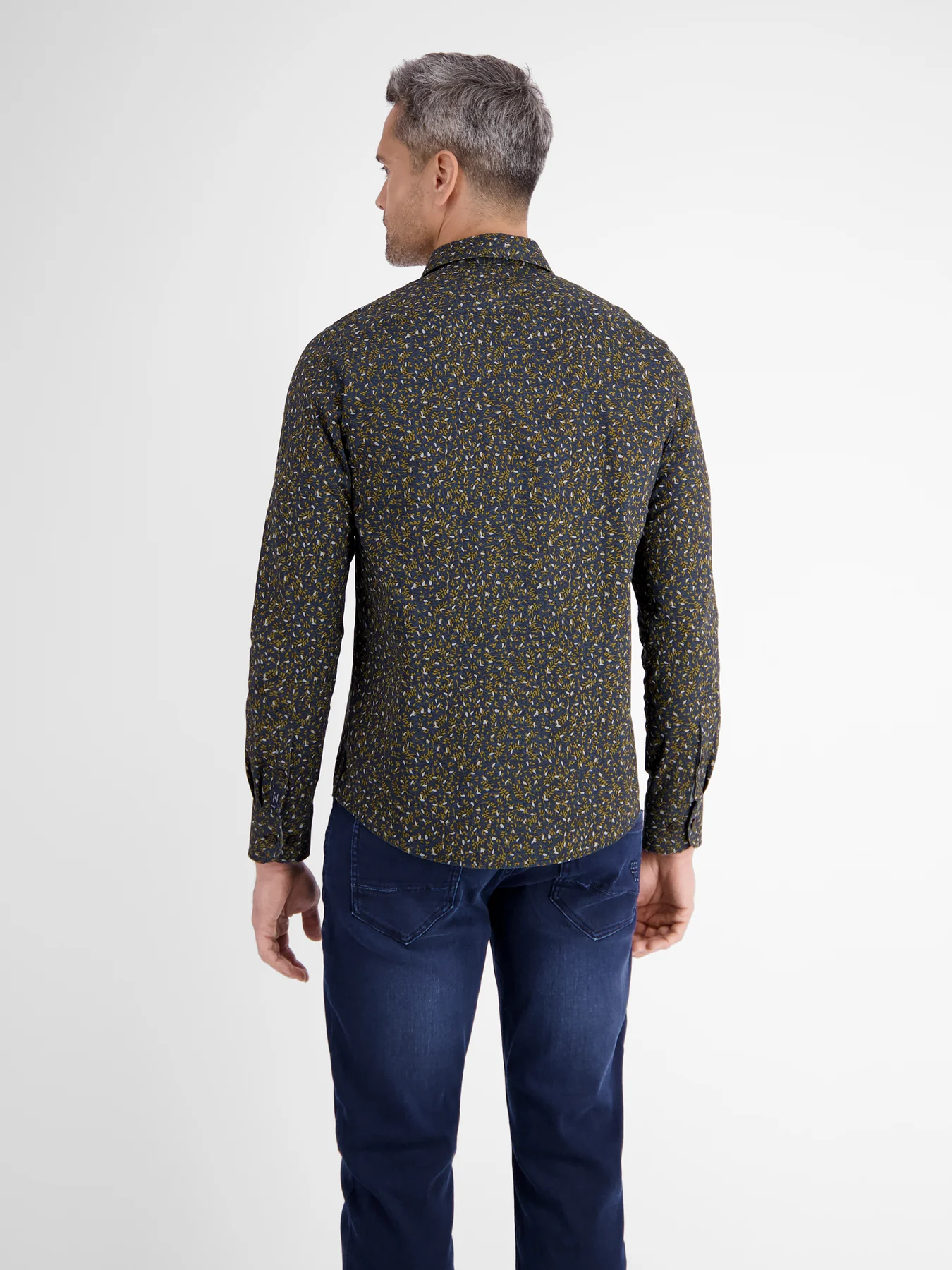 Lerros Popeline Hemd mit Stretchanteil - Classic Navy