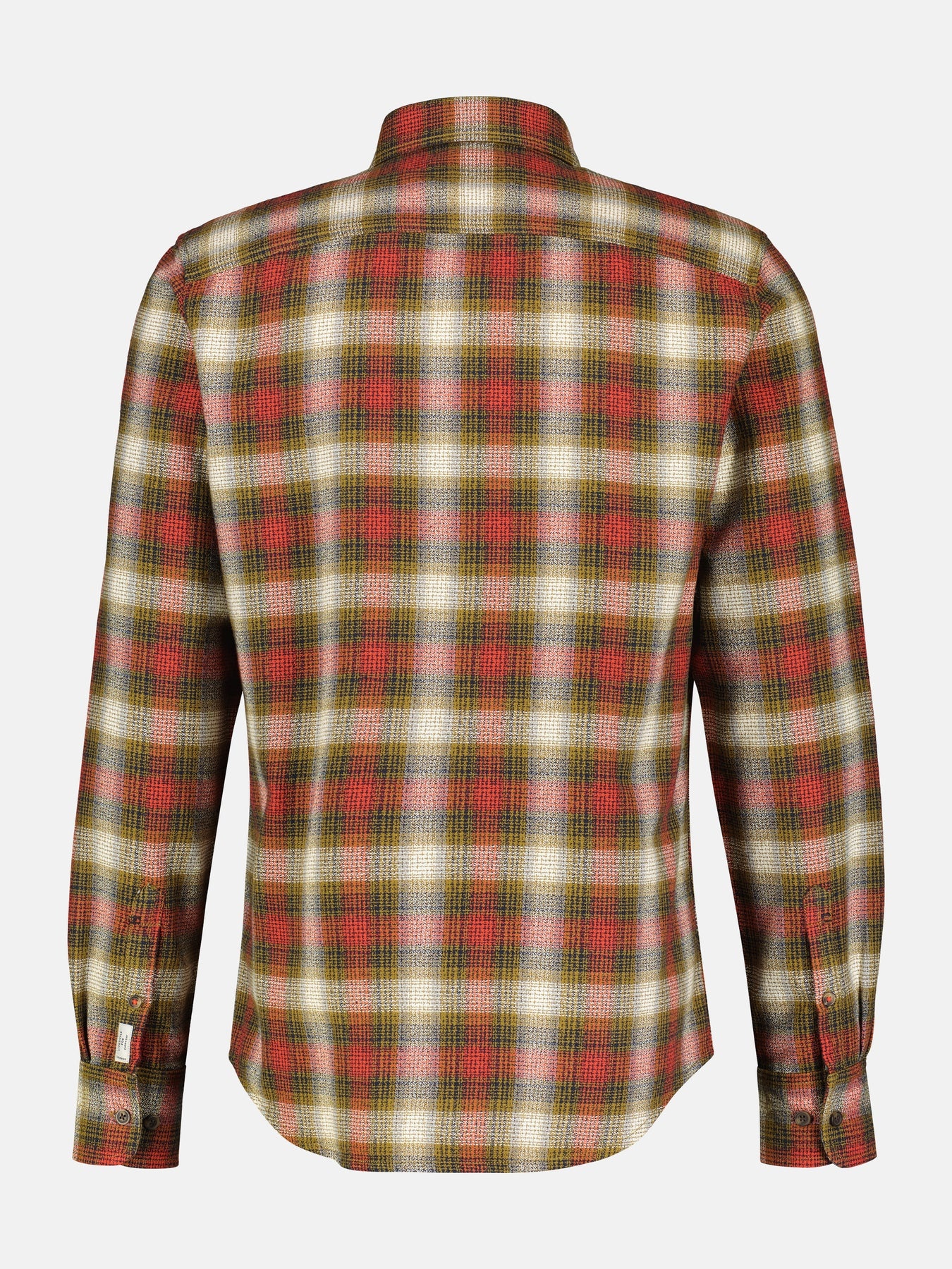 Lerros Hemd mit Struktur Karomuster - Dried Tobacco