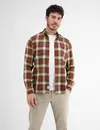 Lerros Shirt mit Structured Check - Dried Tobacco
