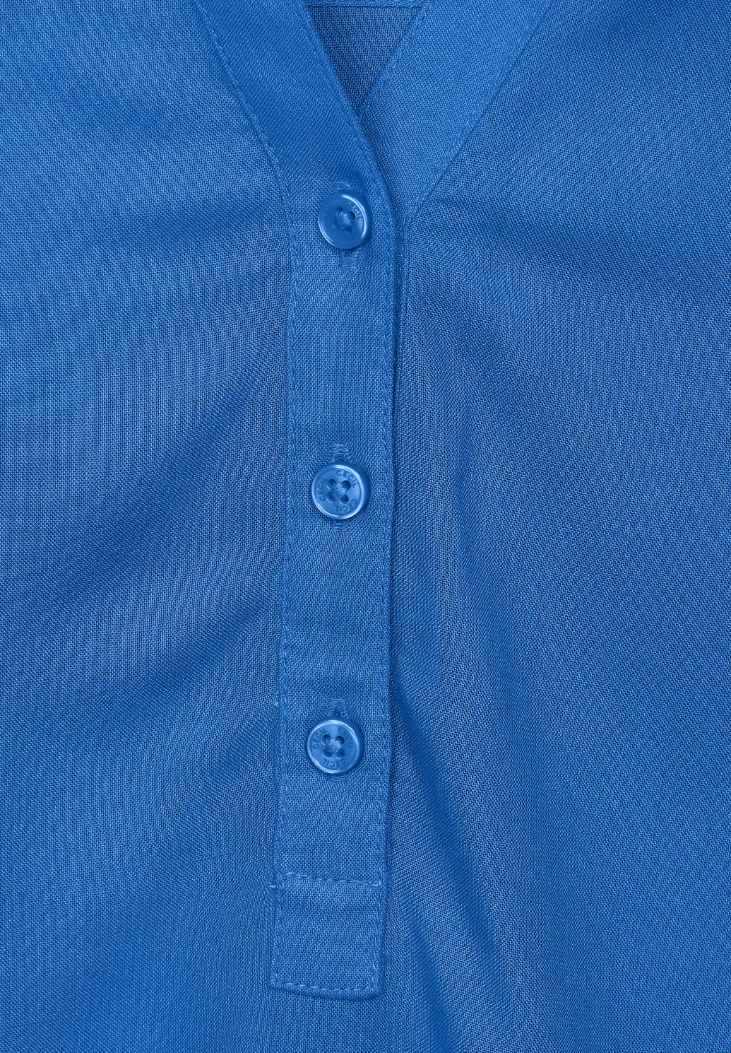 - Bluse Arm Blue Cotton Dynamic | Blues - Viskose mit CECIL 3/4