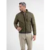 Sporty Quilted Jacket - Moss Green Melange