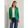 Sweat Blazer with Pleats - Easy Green