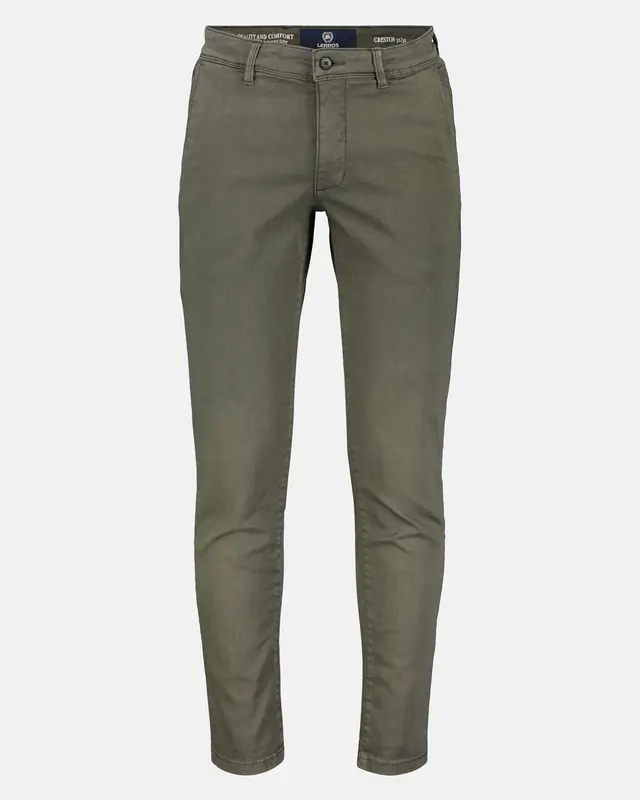 Lerros Chino in softer Hyperflex-Stretch-Qualität - Aged Olive