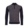 Jacquard Jumper with Wool - Navy