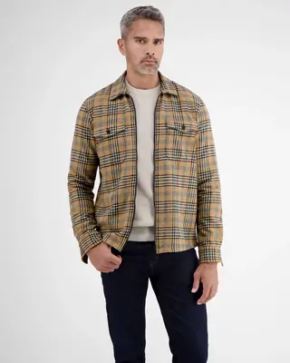 Lerros Kariertes Hemd-Jacke - Hazel Brown