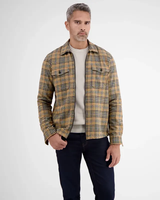 Lerros Kariertes Hemd-Jacke - Hazel Brown