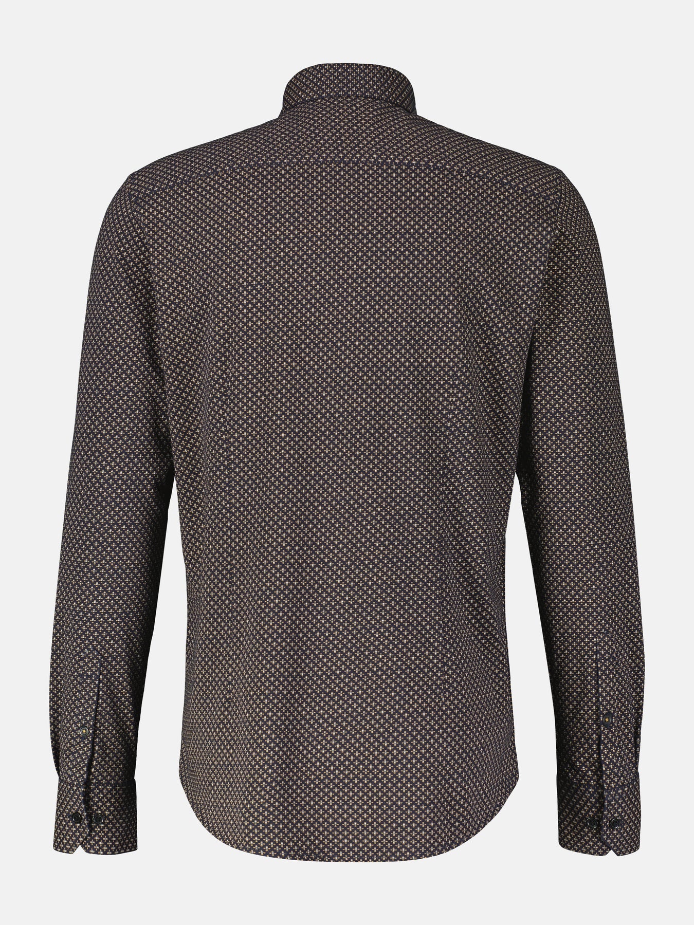 Lerros Jersey Longsleeve AOP Print Shirt - Classic Navy