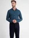 Lerros Jersey Overhemd met AOP Print - Deep Blue