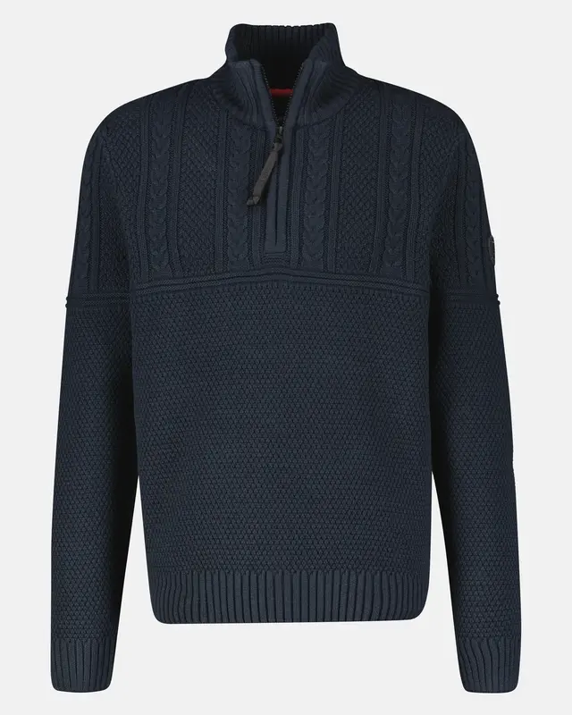 Lerros Knit Jumper in Patternmix - Classic Navy