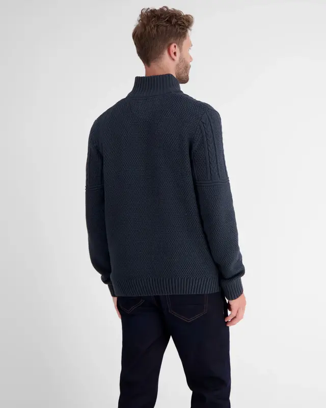 Lerros Knit Jumper in Patternmix - Classic Navy