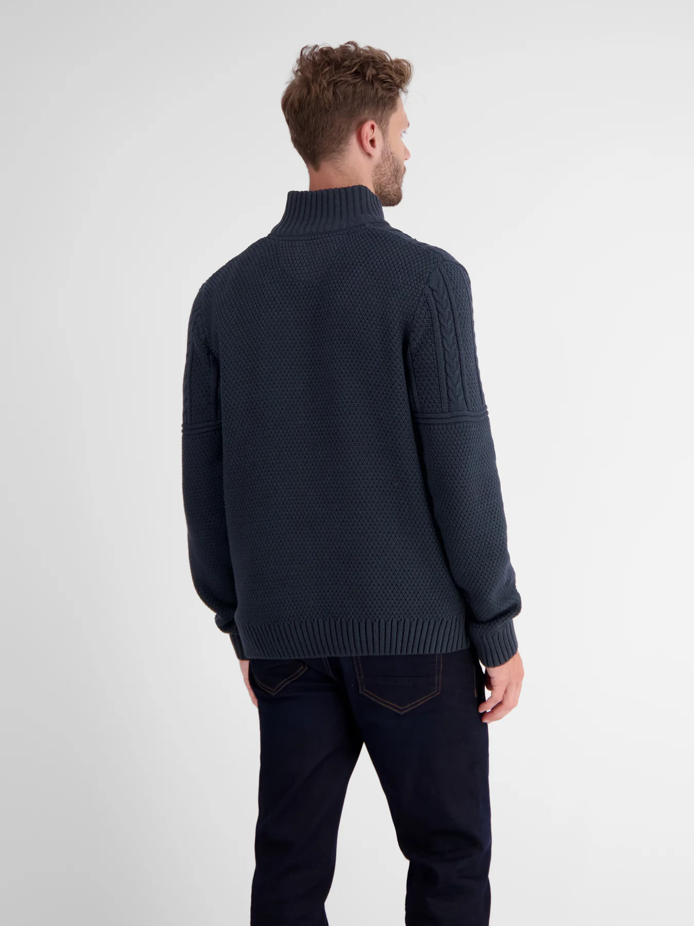 Lerros Knit Jumper in Patternmix - Classic Navy