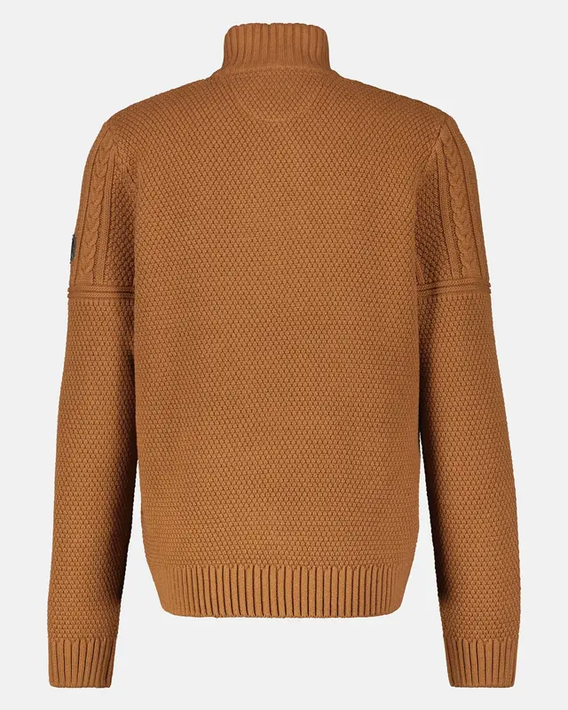 Lerros Knit Jumper in Patternmix - Hazel Brown