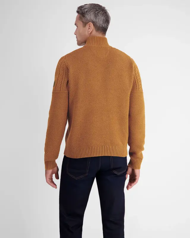 Lerros Knit Jumper in Patternmix - Hazel Brown