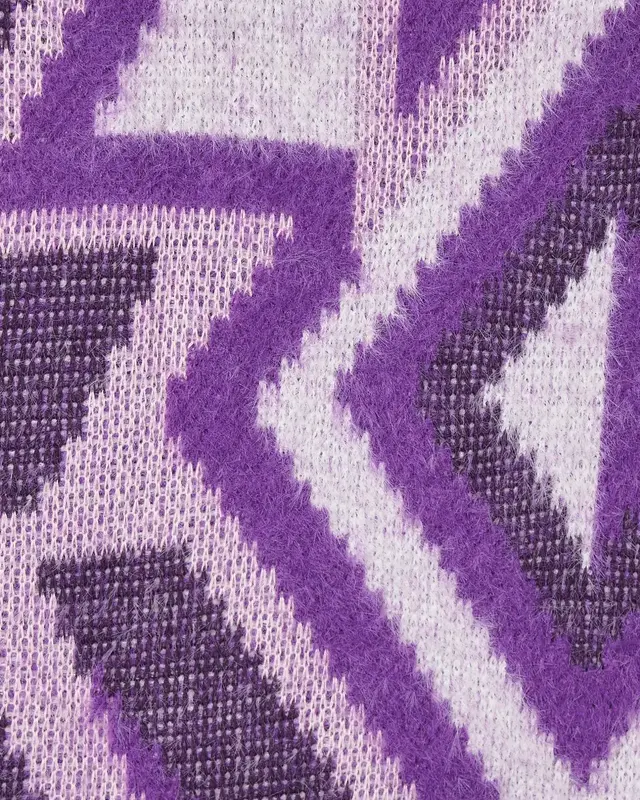 Street One Shirt with Standing Collar - Deep Pure Lilac