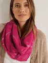 Cecil Foilprint Scarf - Cosy Coral