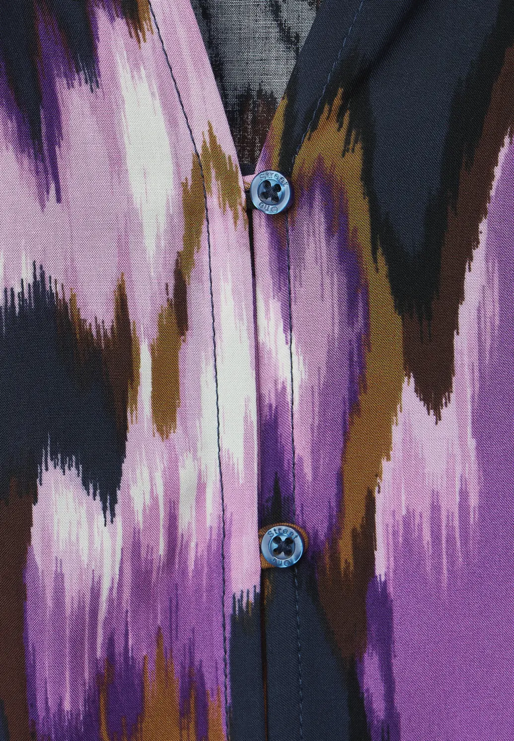Street One Tunic Print Blouse - Deep Pure Lilac | - Cotton Blues