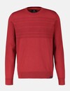 Lerros Gebreide Trui met Tonale Strepen - Ruby Red