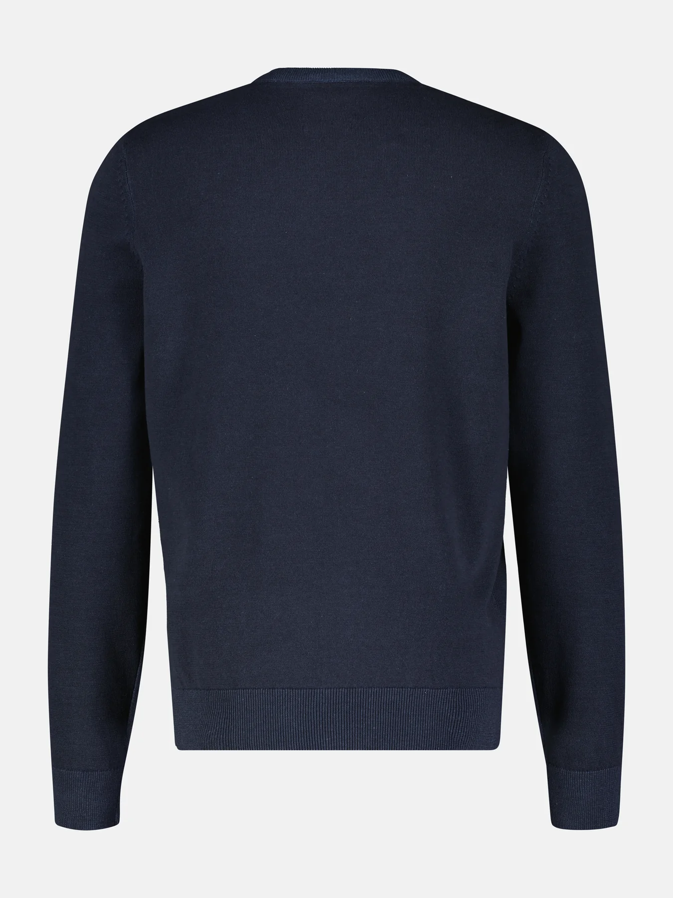LERROS Sweater with Stripes - Classic Navy / Blue | - Cotton Blues | Wollschals
