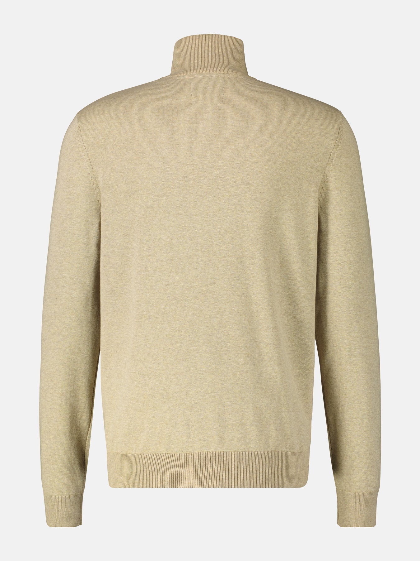 Lerros Knit Jumper in Troyer Design - Tender Beige Melange