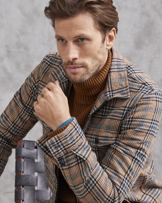 Lerros Kariertes Hemd-Jacke - Hazel Brown