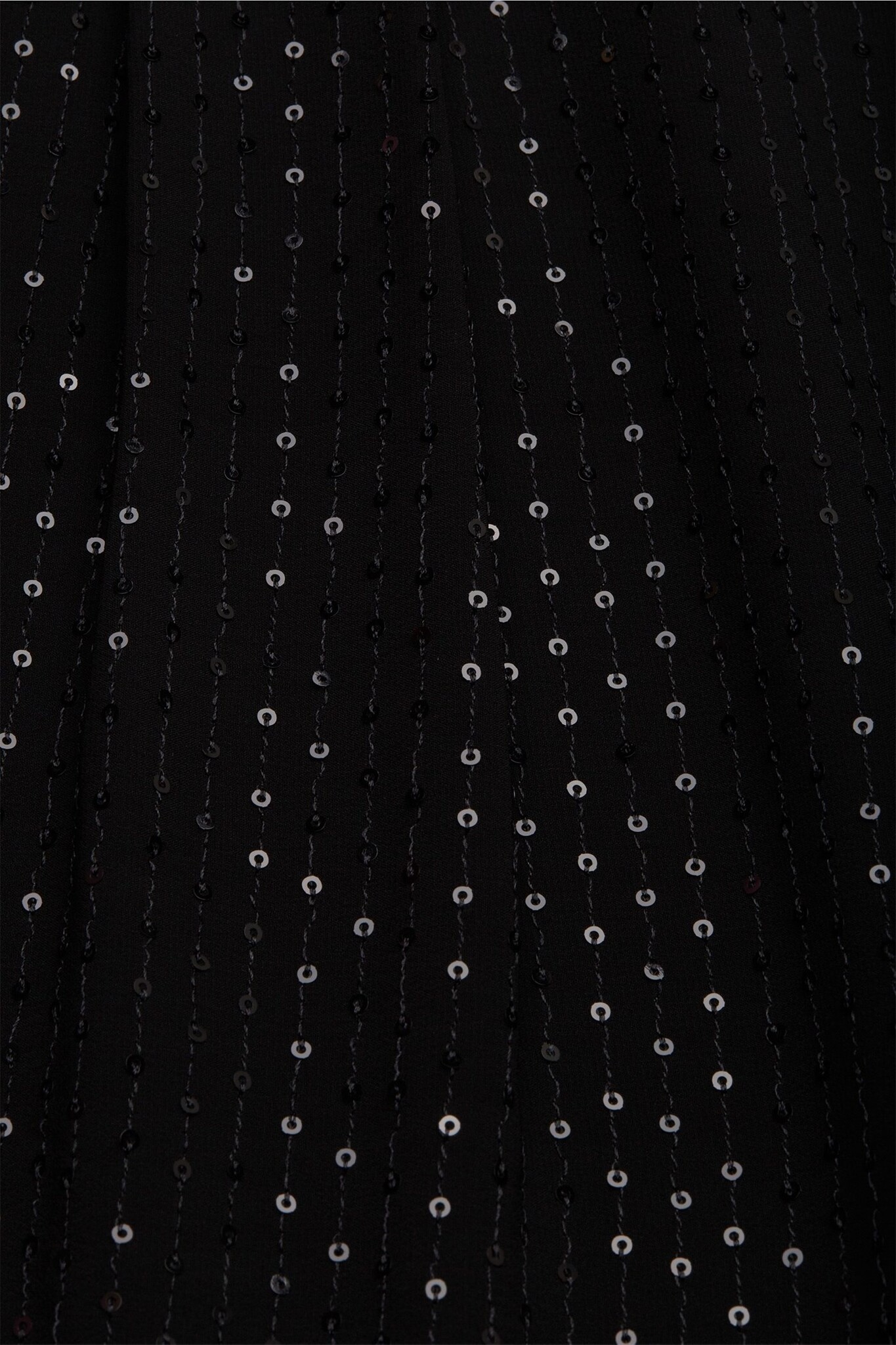 ESPRIT Semi-Transparente Paillettenbluse – Black | Blues Cotton Schwarz - 