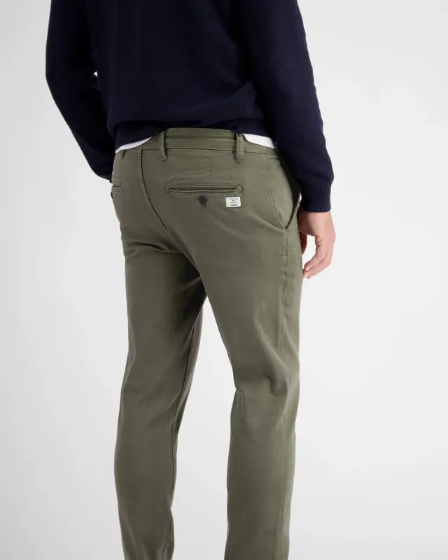 Lerros Chino in softer Hyperflex-Stretch-Qualität - Aged Olive