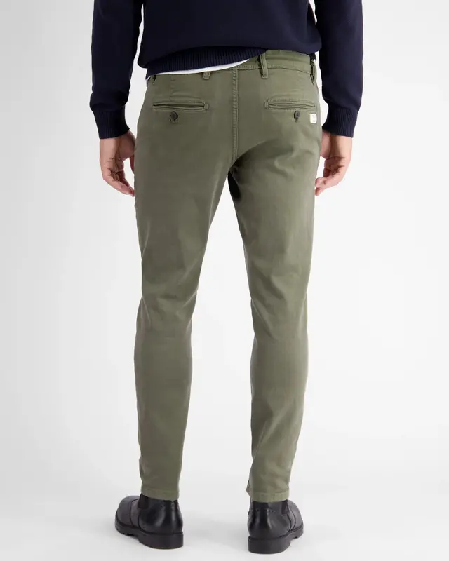 Lerros Chino in softer Hyperflex-Stretch-Qualität - Aged Olive