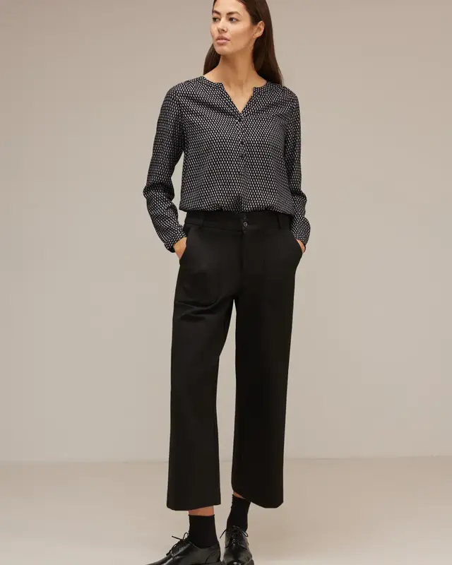 Street One Blouse met Print Bamika - Black