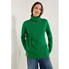 Soft Turtleneck Jumper - Bright Green Melange