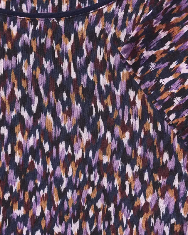 Street One Shirt with Minimal Print Evi - Atlantic Blue