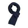 Scarf with Wool and Silk - Blue Melange