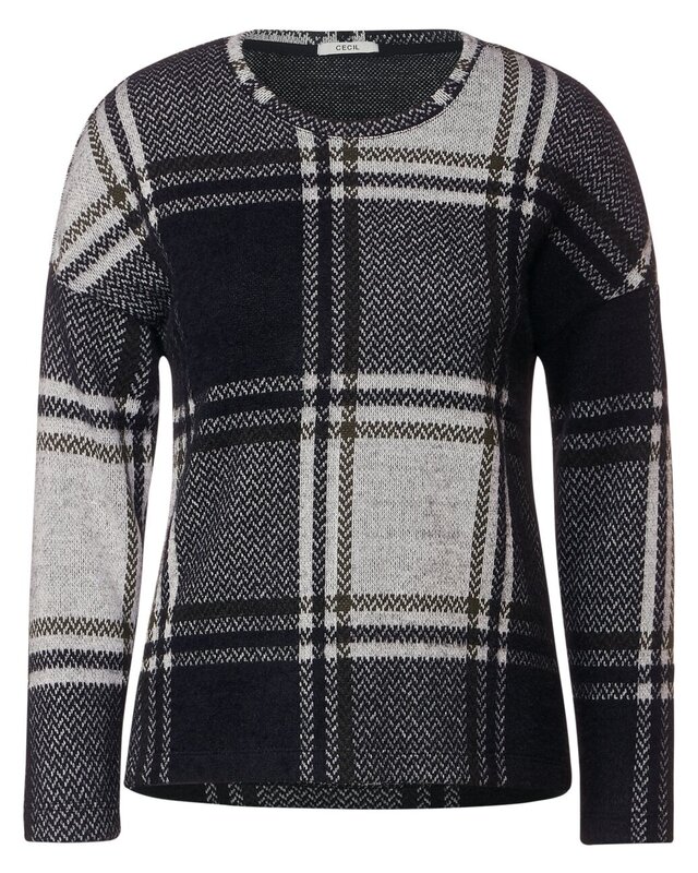 Cecil Ruiten Jacquard Shirt - Black