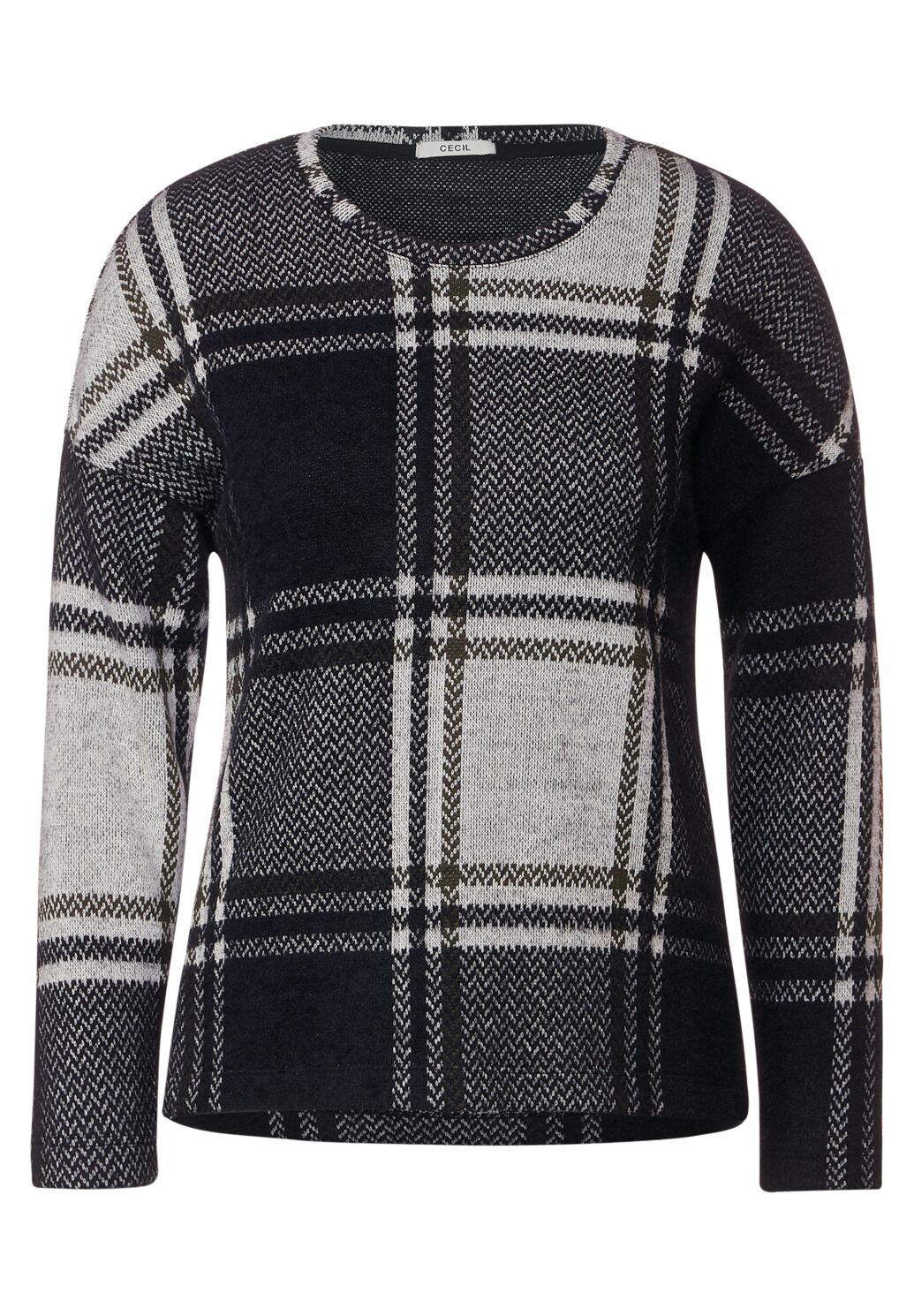 Cecil Ruiten Jacquard Shirt - Black