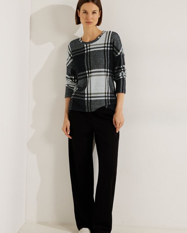 Cecil Ruiten Jacquard Shirt - Black