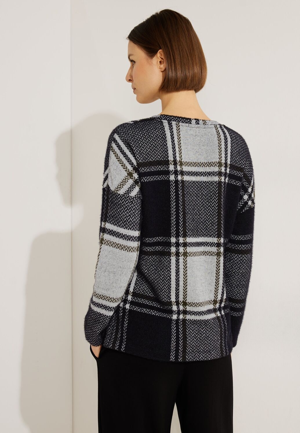 Cecil Ruiten Jacquard Shirt - Black