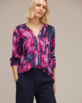 | Cotton - Pink Street Blues in Cozy Shirt - Bright Materialmix One