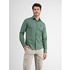 Poplin Hemd mit Print - Sage Green