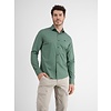 Poplin Shirt with Print - Sage Green