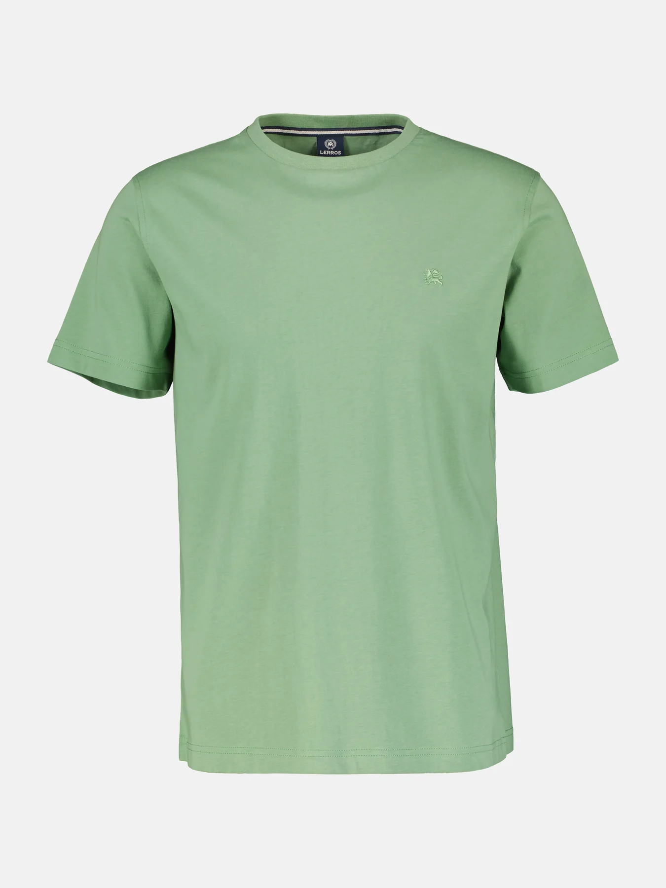 Lerros T-Shirt with Round Neckline - Sage Green