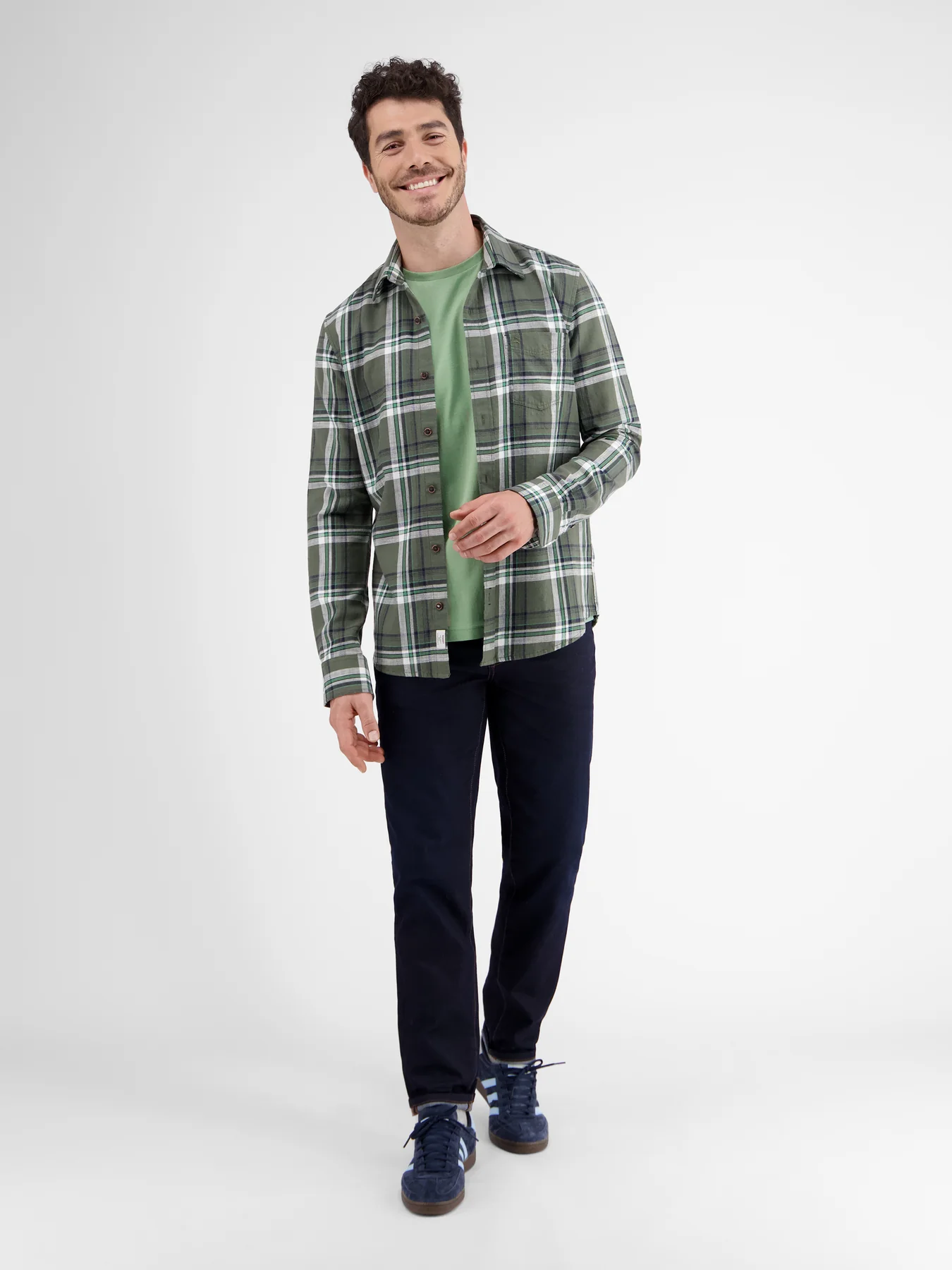 Lerros T-Shirt mit Rundhalsausschnitt - Sage Green