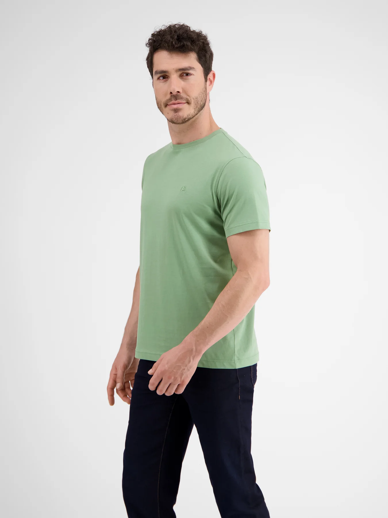 Lerros T-Shirt mit Rundhalsausschnitt - Sage Green