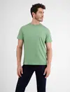 Lerros Basic T-Shirt met Ronde Hals - Sage Green