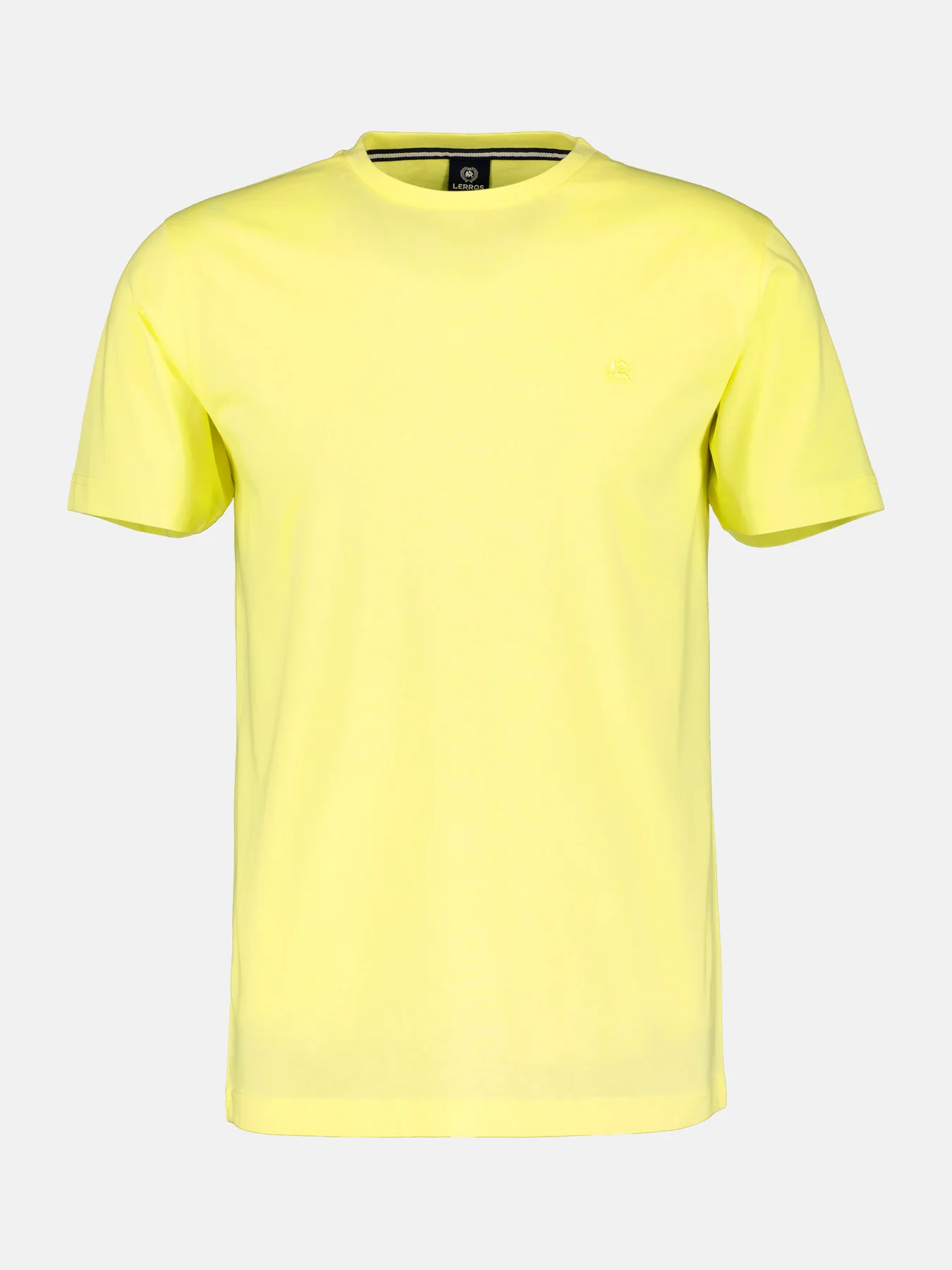 Lerros T-Shirt with Round Neckline - Pure Lemon