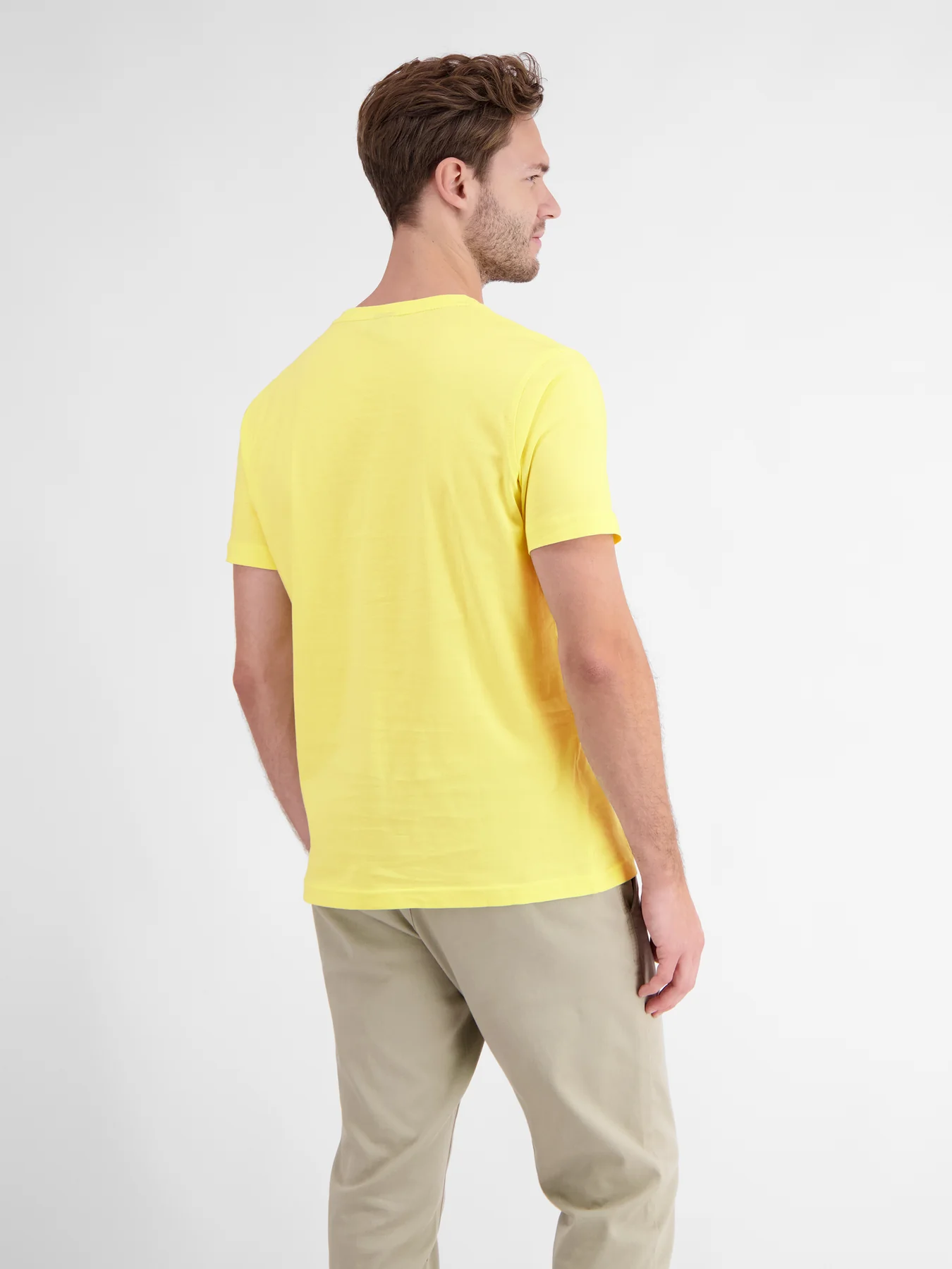 Lerros T-Shirt mit Rundhalsausschnitt - Pure Lemon