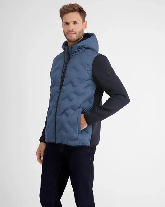 Lerros Sweatjacket with Hood - Classic Navy