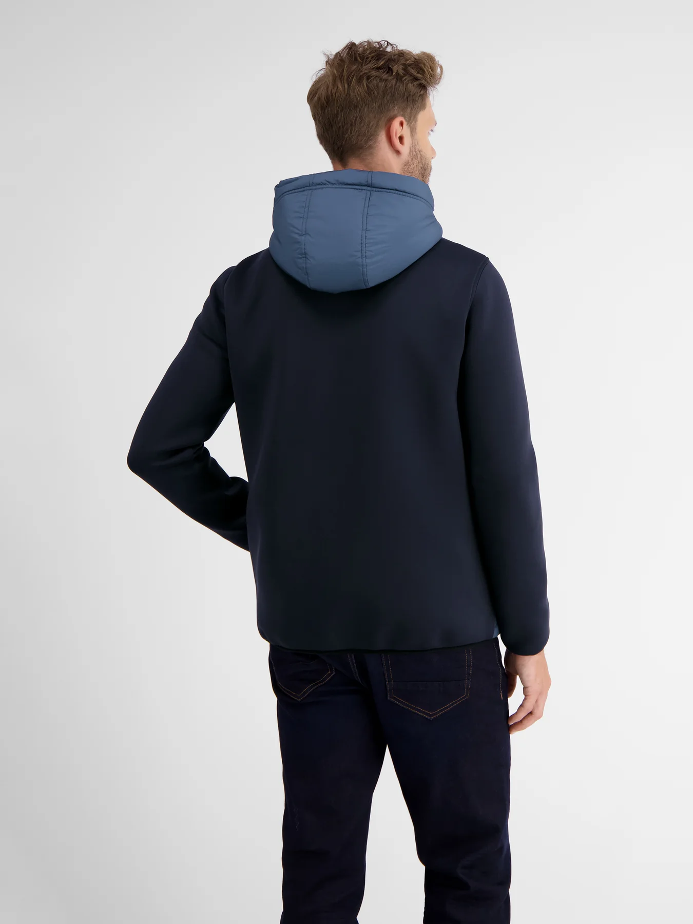Lerros Sweatjacke mit Kapuze - Classic Navy