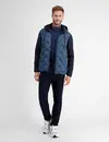 Lerros Sweatjack met Nylon Voorkant - Classic Navy